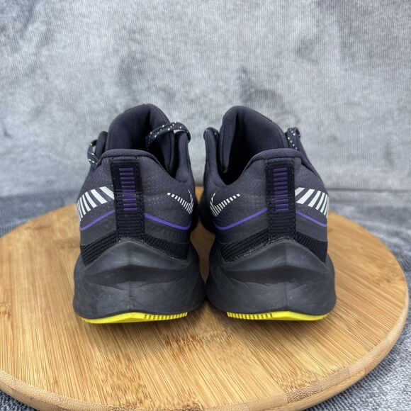 Nike Shield Run Utility Shoes Womens Size 7.5 Black Purple Yellow BQ3191-002 - Picture 5 of 11